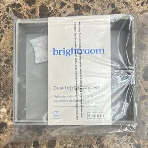 Gray Desktop Organizer Set